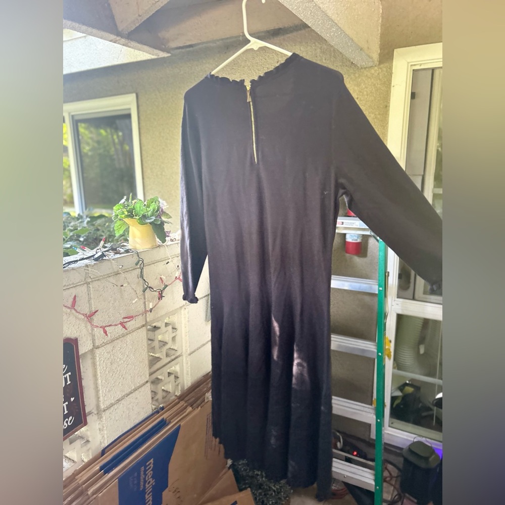 kate spade navy blue long sleeve dress XL soft and delicate